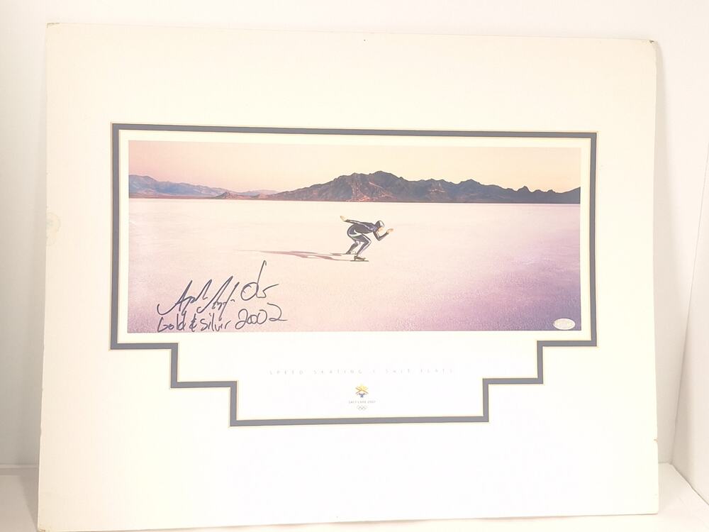 Apollo Anton Ohno Signed Salt Lake City 2002 Speed Skating Photo- Autographed!